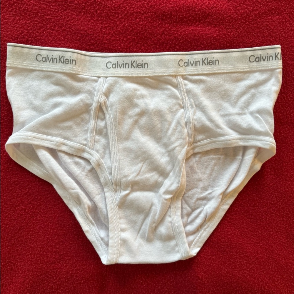 Men’s White Brief (Large) - Calvin Klein